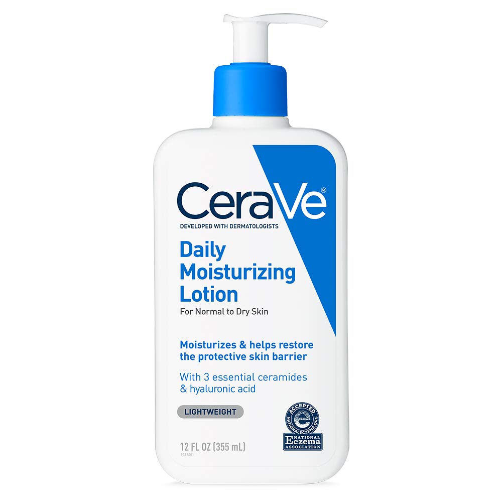CeraVe Daily Moisturizing Lotion for Dry Skin | Body Lotion & Facial Moisturizer with Hyaluronic Acid and Ceramides | 12 Fl Ounce - 24hrsmart